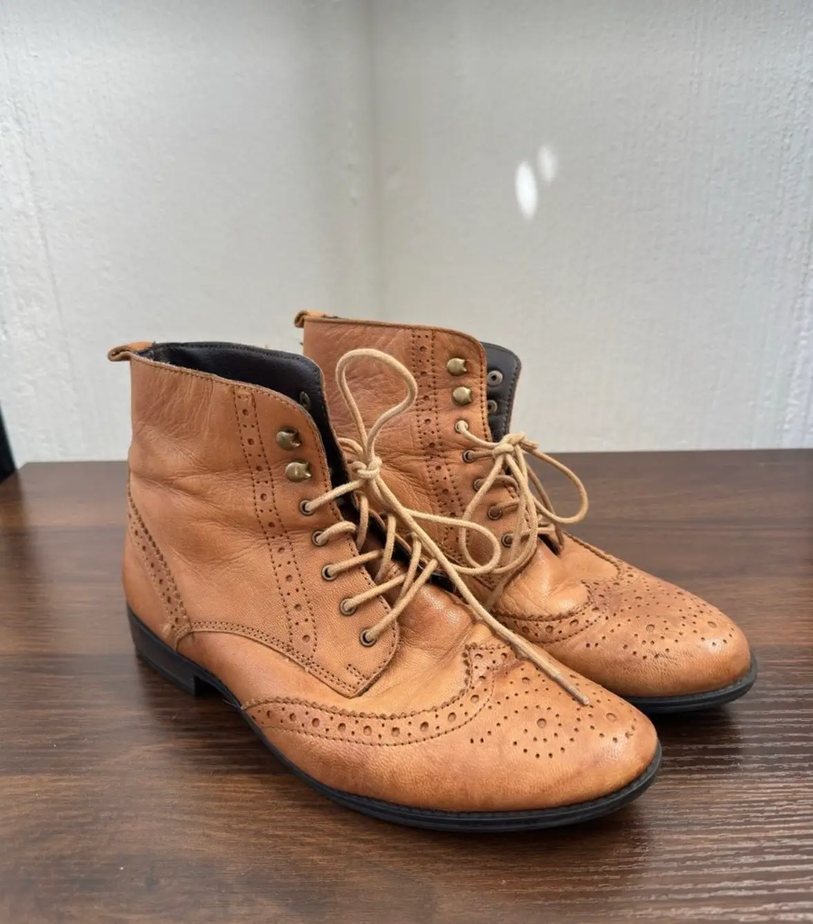 Woolworths Vintage Genuine Leather Ankle Boots with beautiful details
