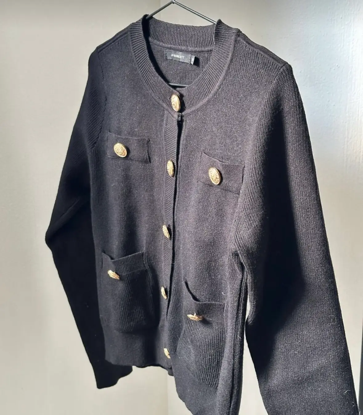 Black Jo Borkett Cardigan Knit