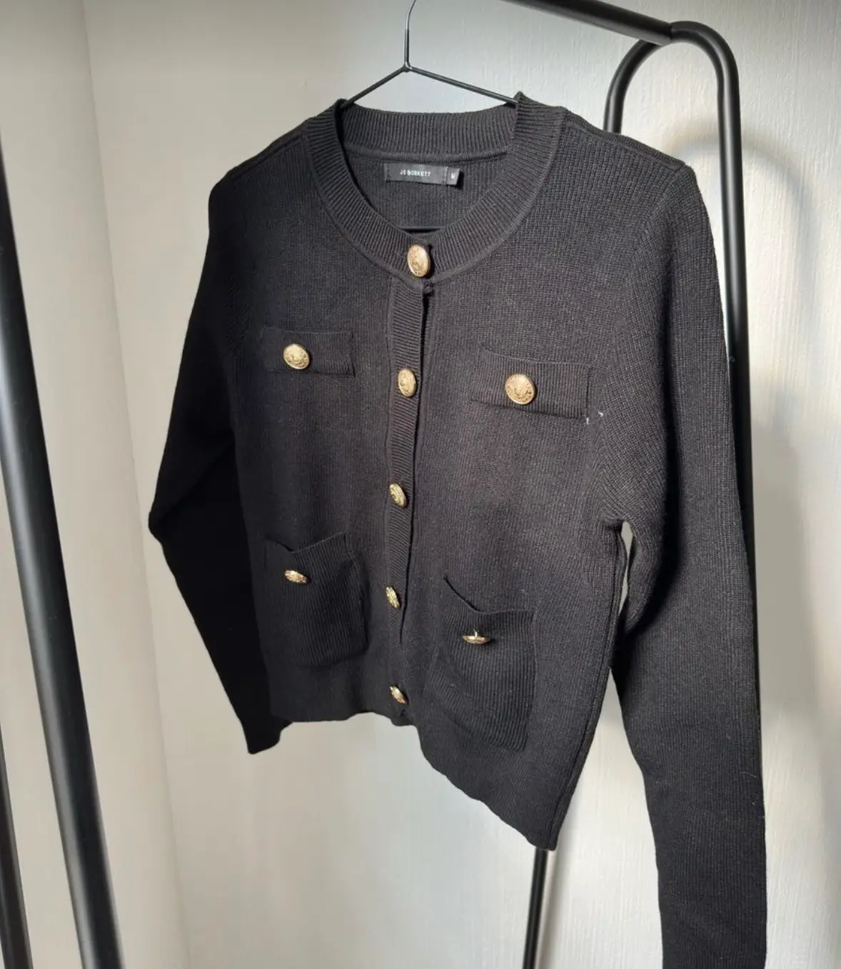 Black Jo Borkett Cardigan Knit