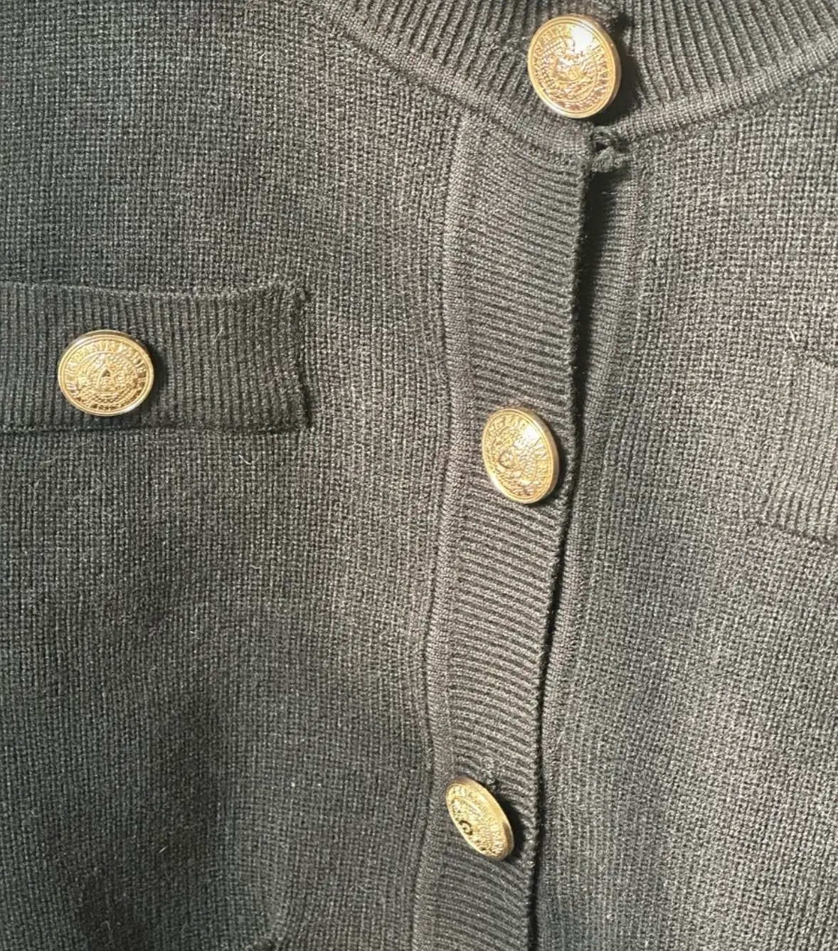 Black Jo Borkett Cardigan Knit