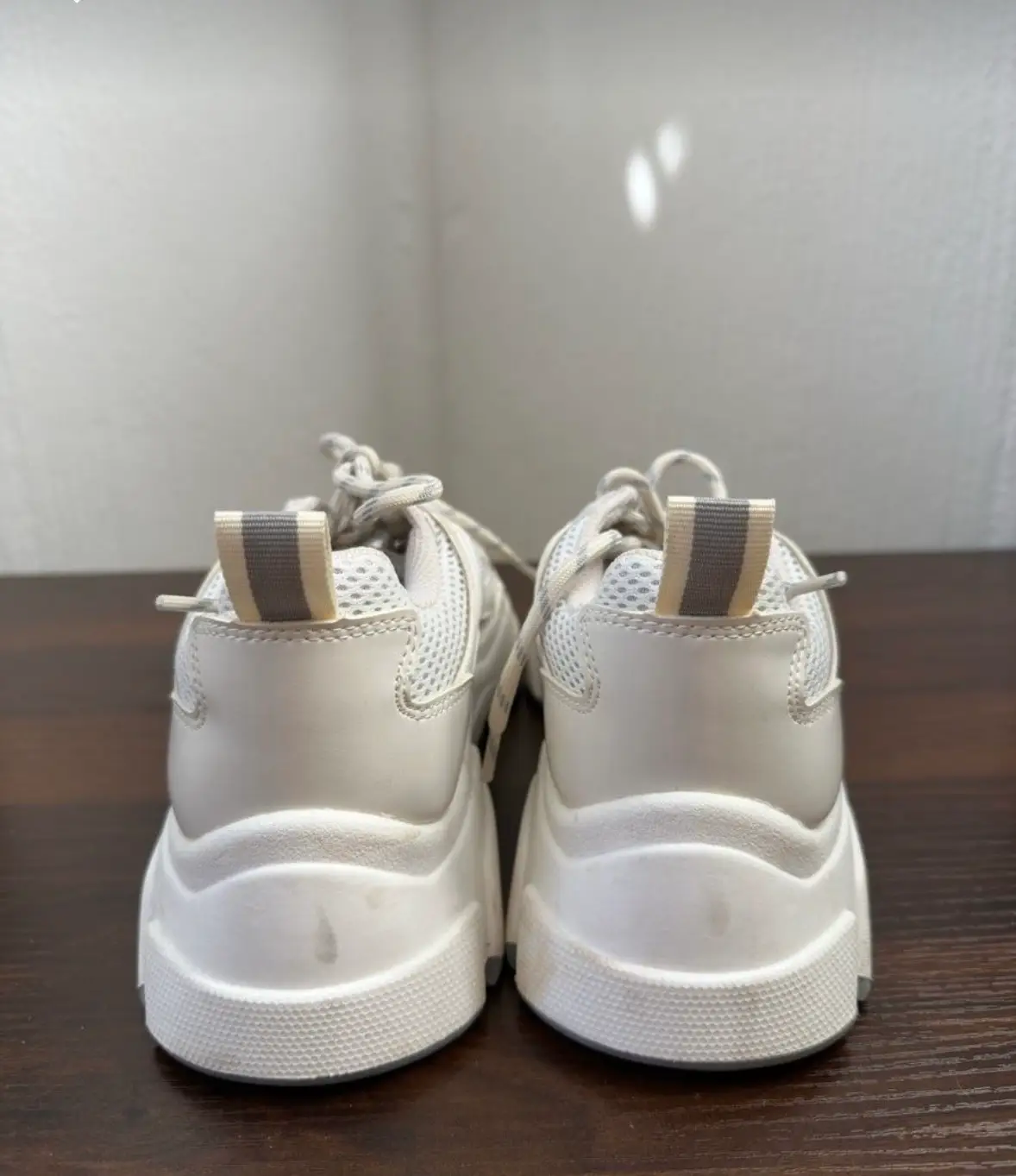 White & Grey chunky trainers