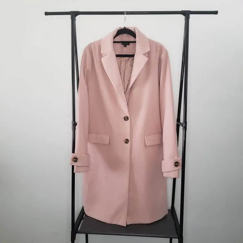 G-maxx G-Maxx Dusty Rose Tailored Overcoat 🌸✨