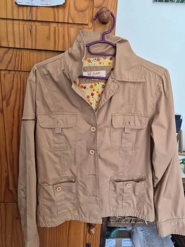 Beige jean jacket