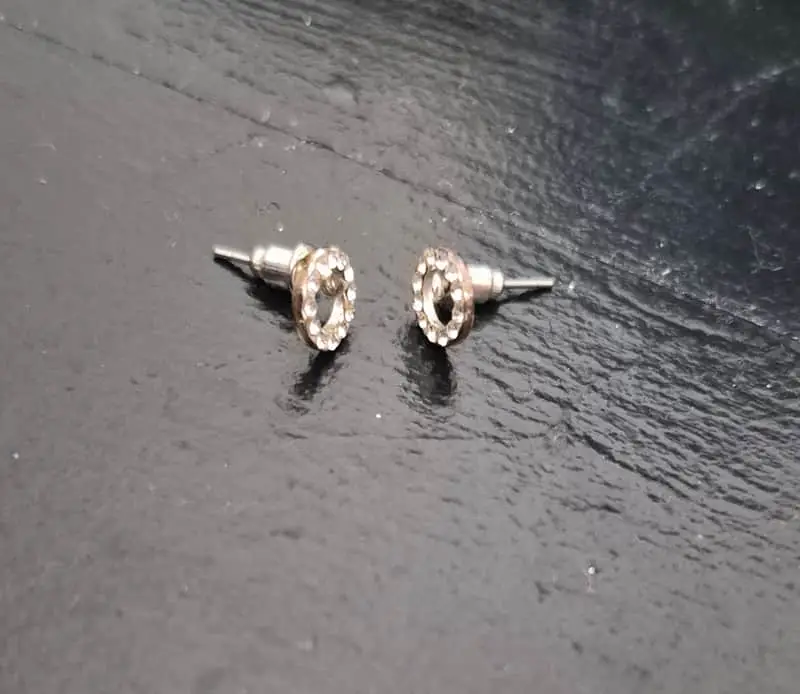Silver earrings