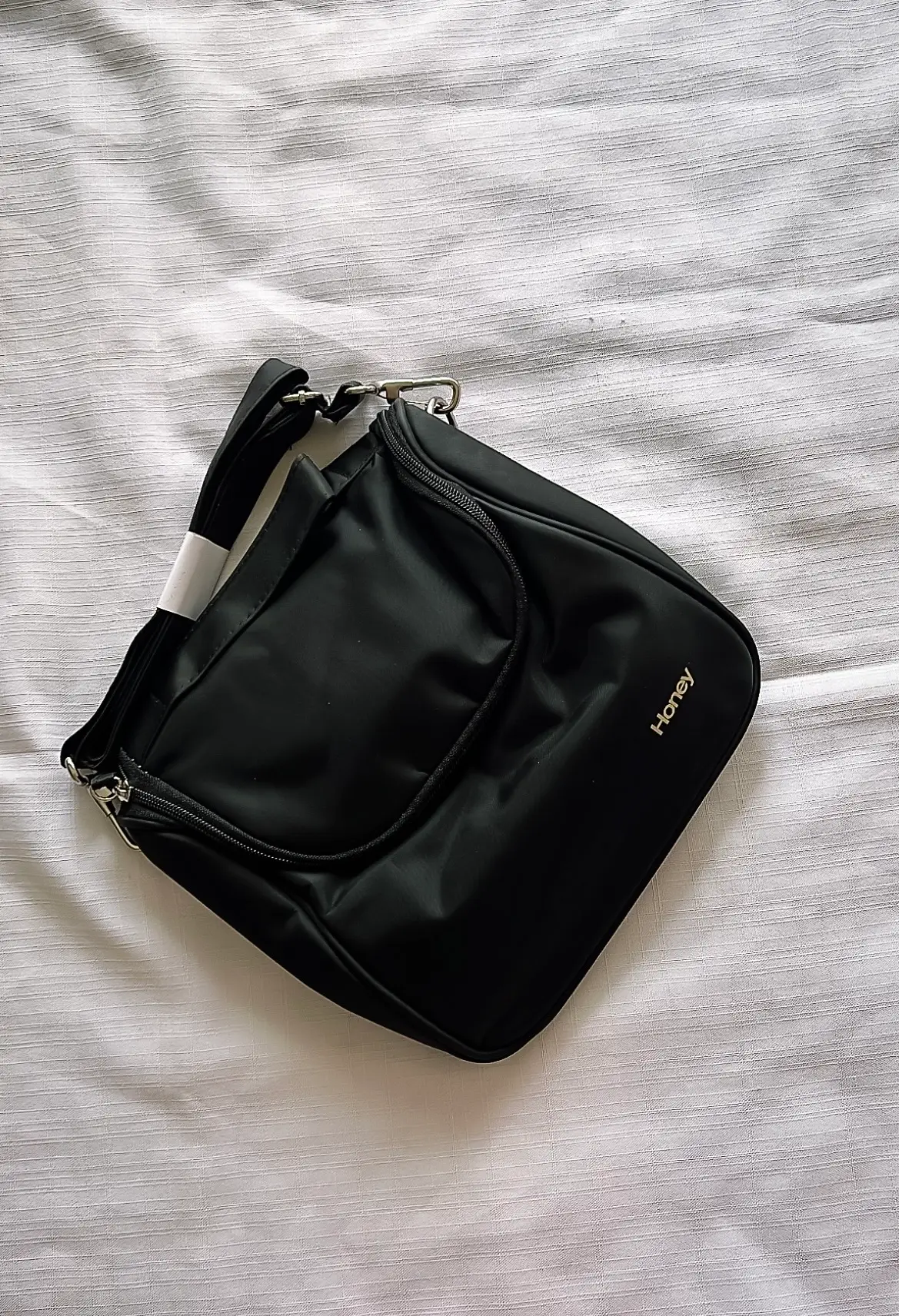 Honey Honey Black insulated Lunch Bag With Strap🖤