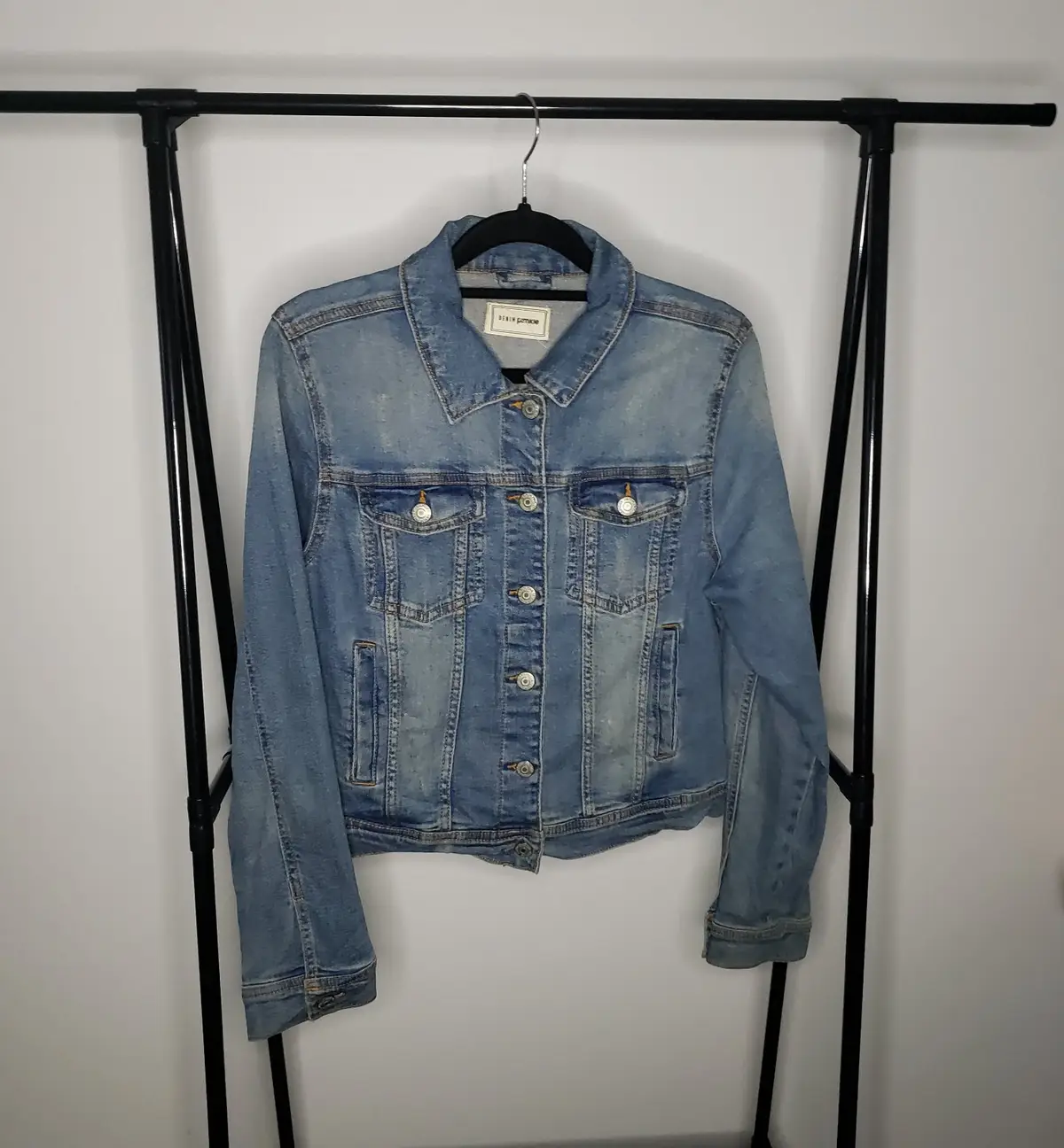 Pimkie Pimkie Light Wash Distressed Denim Jacket