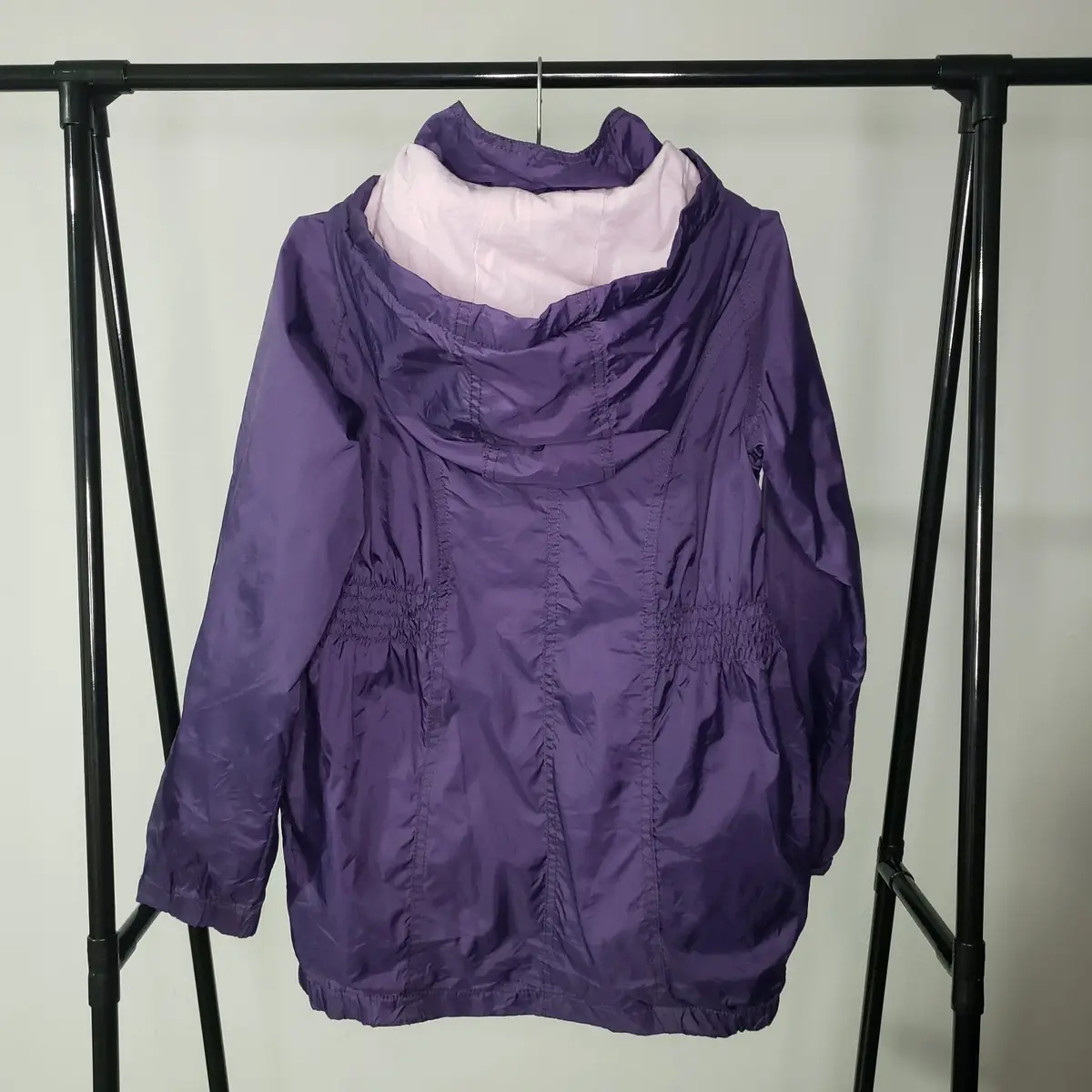 Vynil Fraise Girls Purple Hooded Parka Jacket