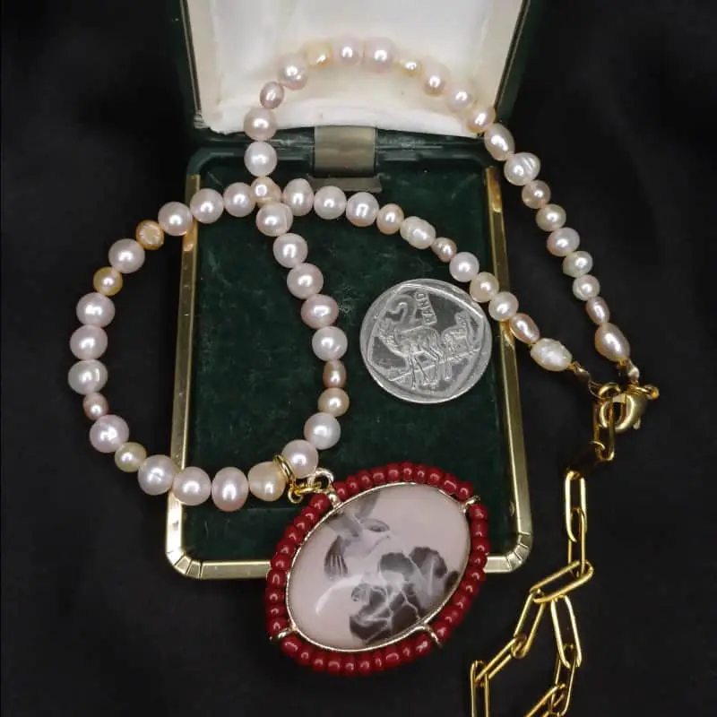 Bespoke Repurposed Vintage Freshwater Pearl Necklace
