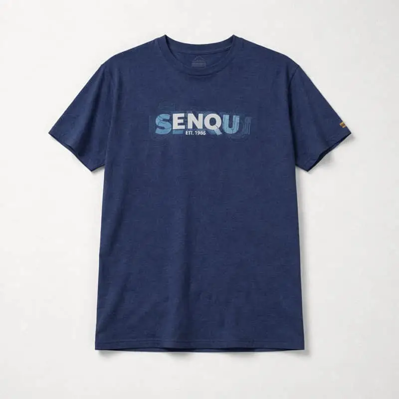 Men's Senqu Graphic Tee - Navy Heather (Size XL)