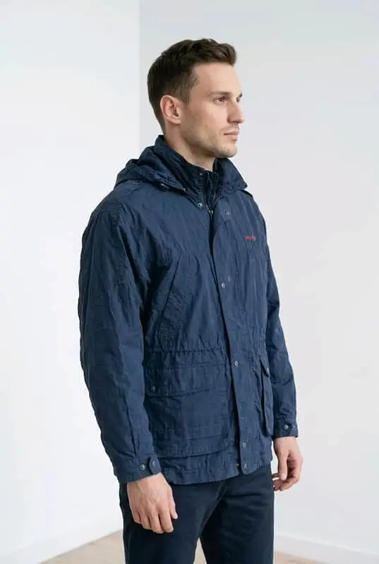 Oversized Utility/Field Jacket Classic navy blue utility jacket with a perfect vintage wash