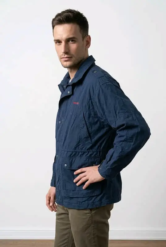 Oversized Utility/Field Jacket Classic navy blue utility jacket with a perfect vintage wash
