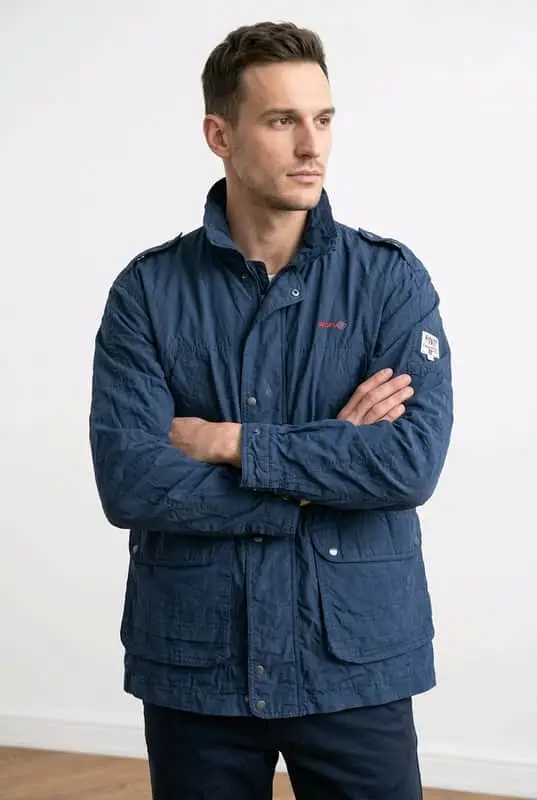 Oversized Utility/Field Jacket Classic navy blue utility jacket with a perfect vintage wash