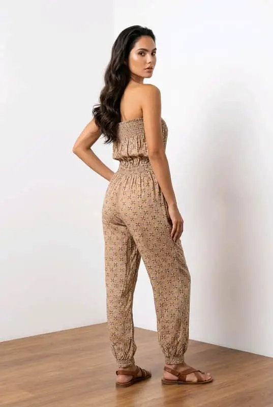 Ginger Mary Boobtube Jumpsuit – Floral Print (Size 38)