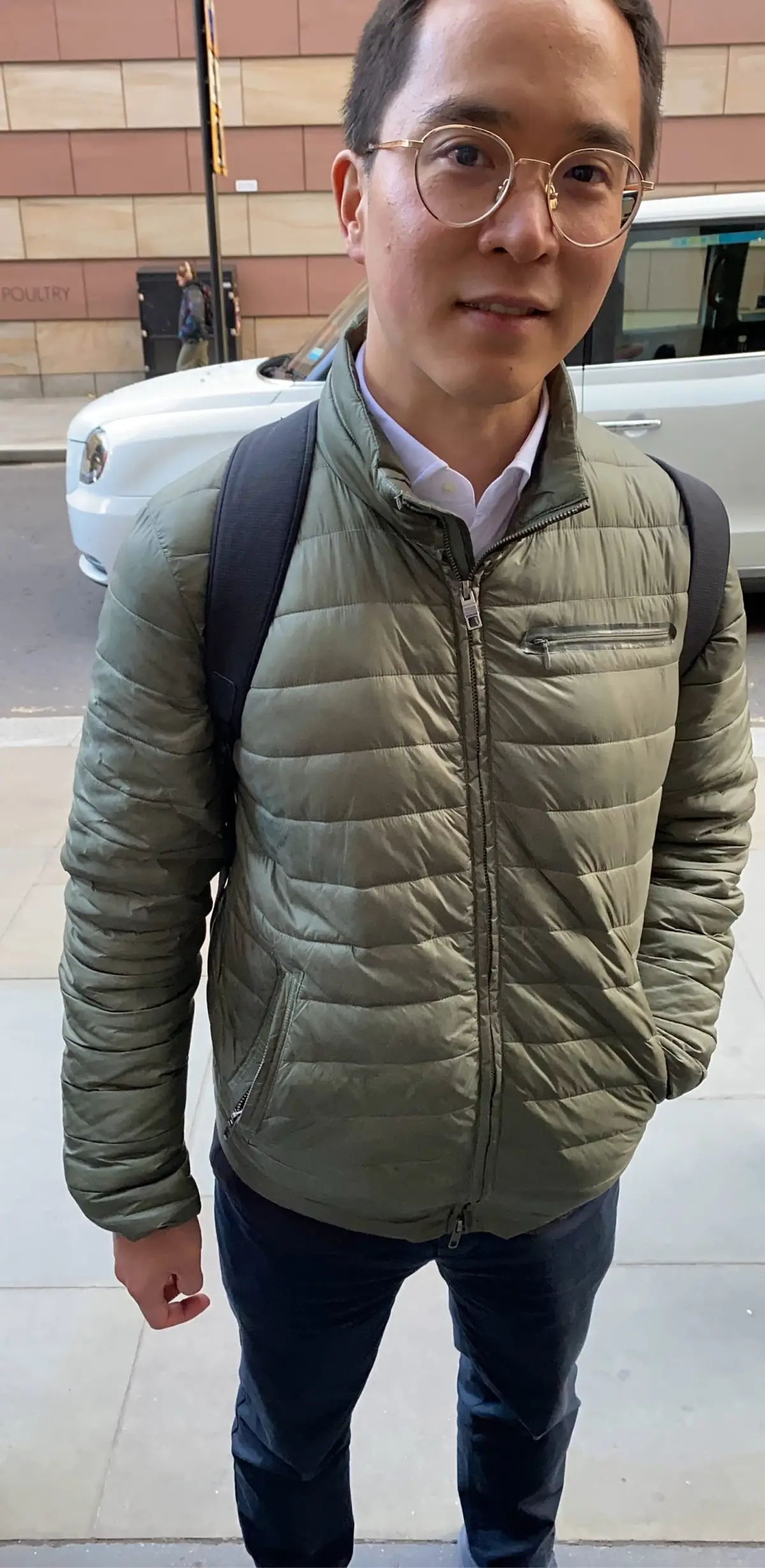 Unbranded Unbranded Olive Quilted Puffer Jacket Medium