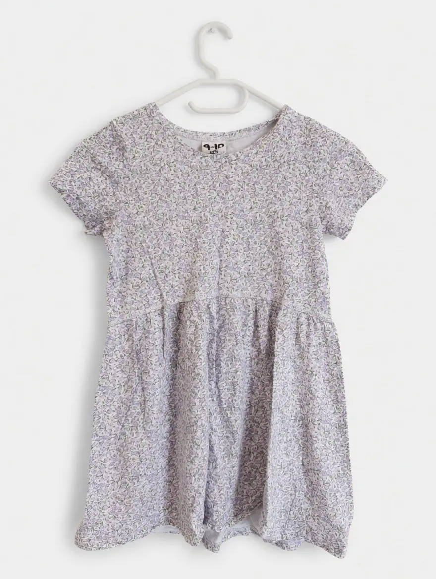 Cotton On Kids Cotton On Floral Print Short Sleeve Dress