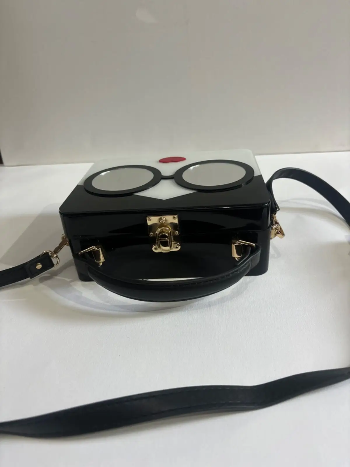 Novelty Face Design Acrylic Box Bag