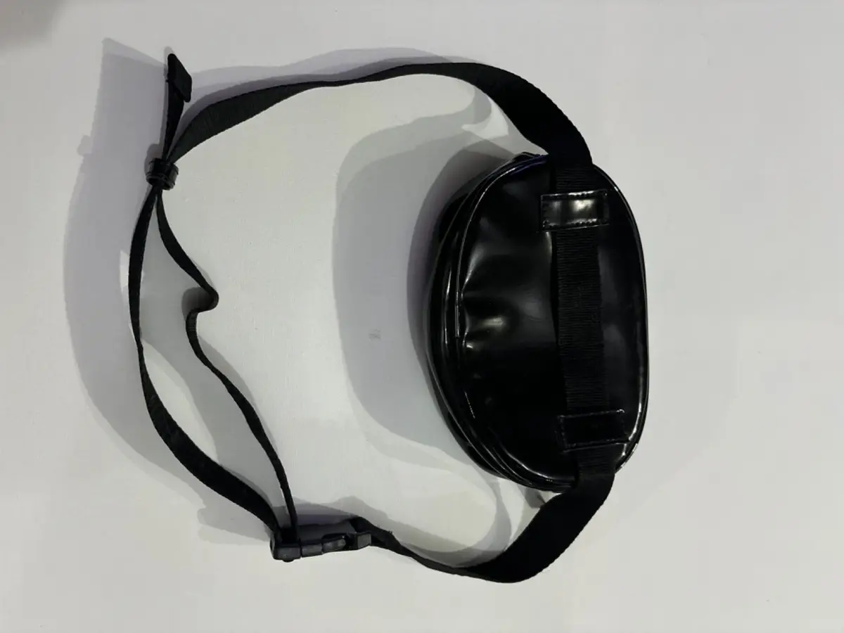 Kendall + Kylie Black Patent Waist Bag