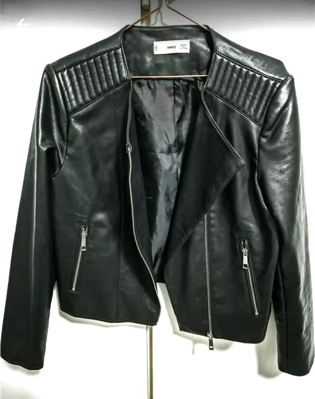Mango Marcmoto pleather biker Jacket