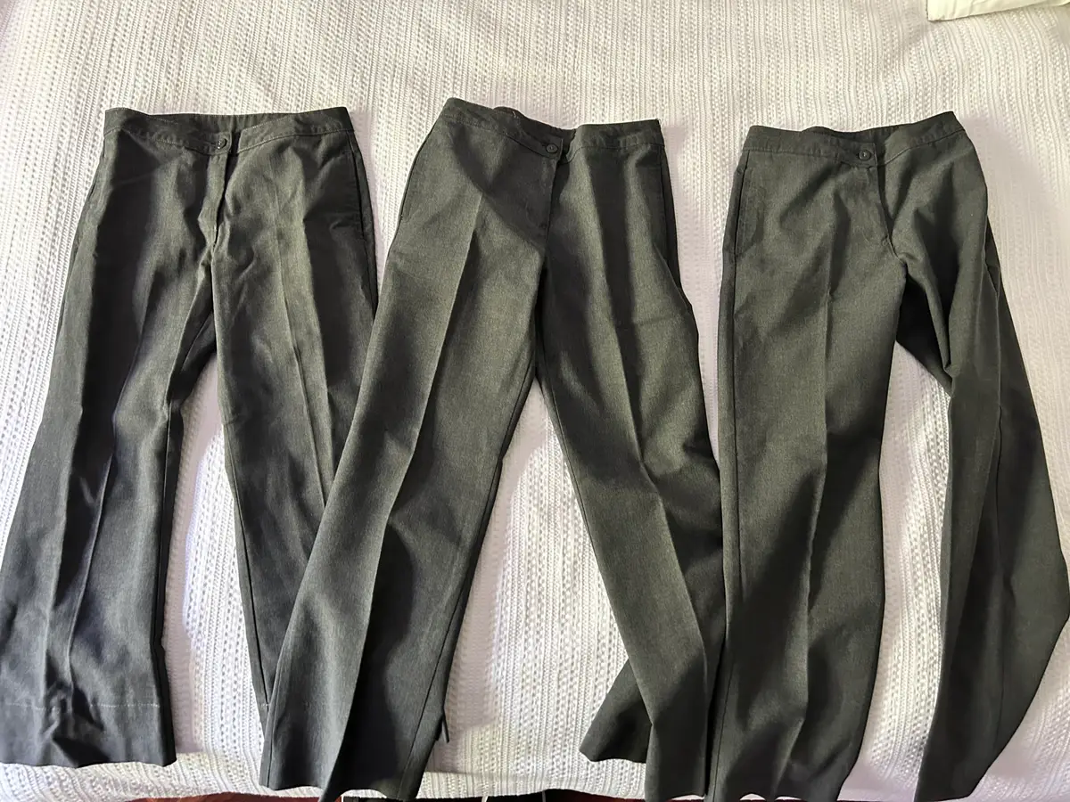 Woolworths 3 x Woolworths grey school trousers 11-12 years