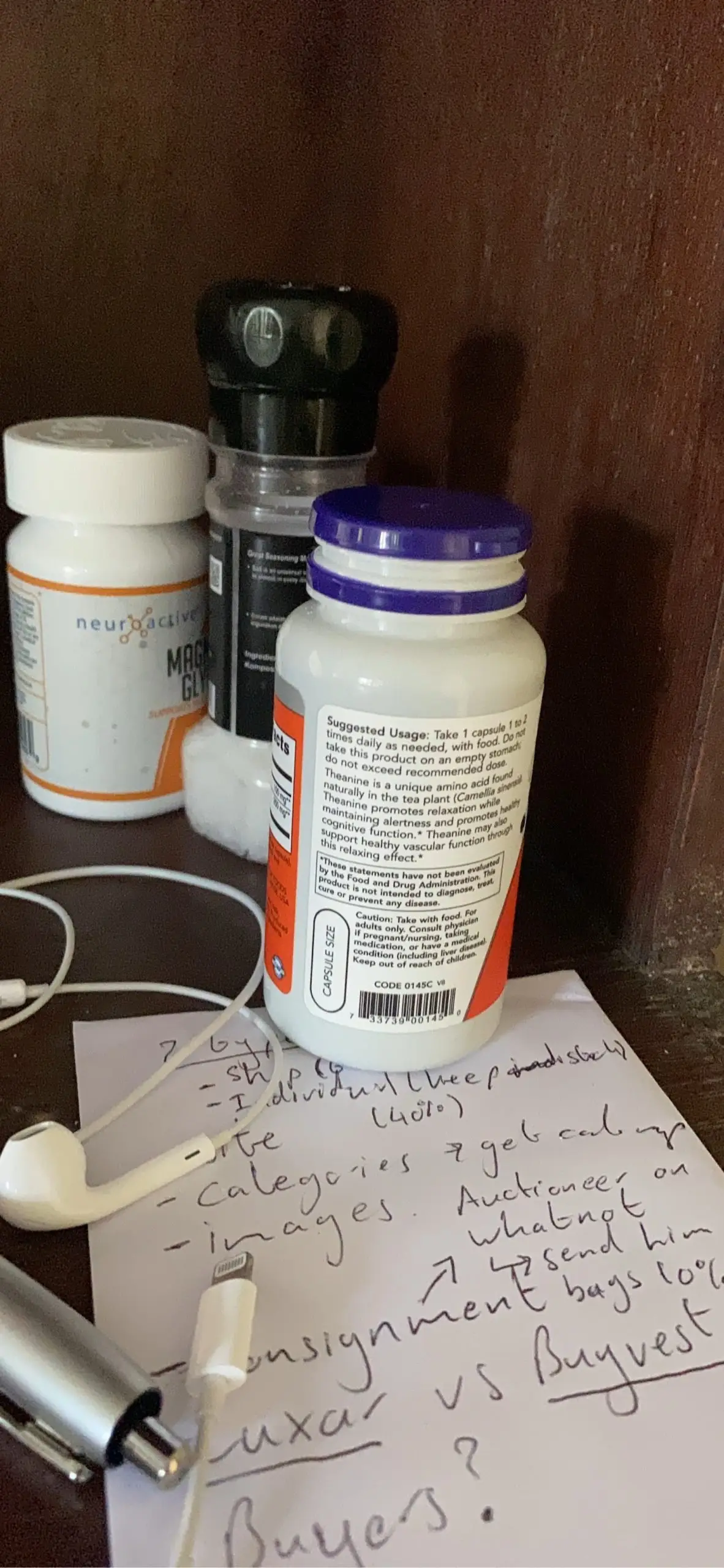 NeuroActive neuroactive White & Orange Supplement Bottle Capsule Size