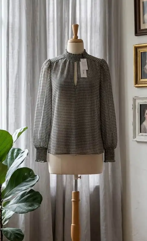 Forever New Forever New Adele Micro Check Top
