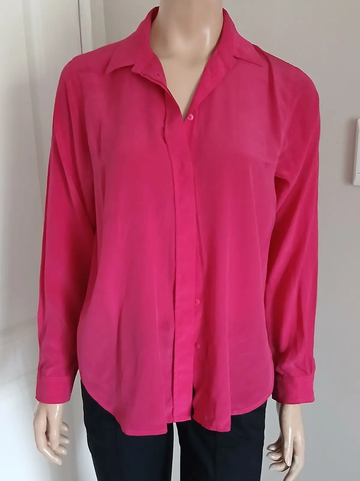 Country Road Country Road Pink Long Sleeve Button-Up Shirt