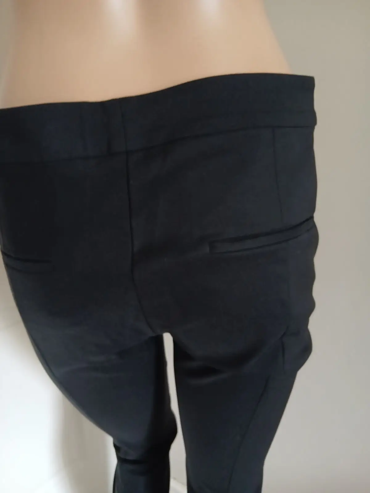 Mango Black Slim Fit Trousers