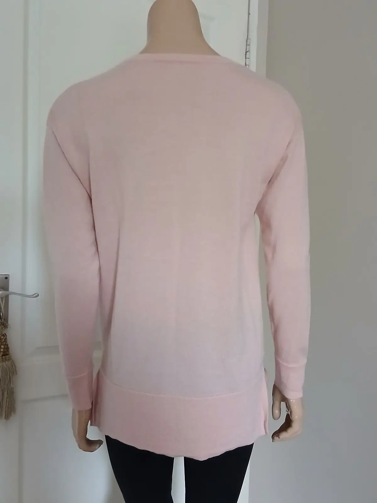 Country Road Pink V-Neck Knit Sweater