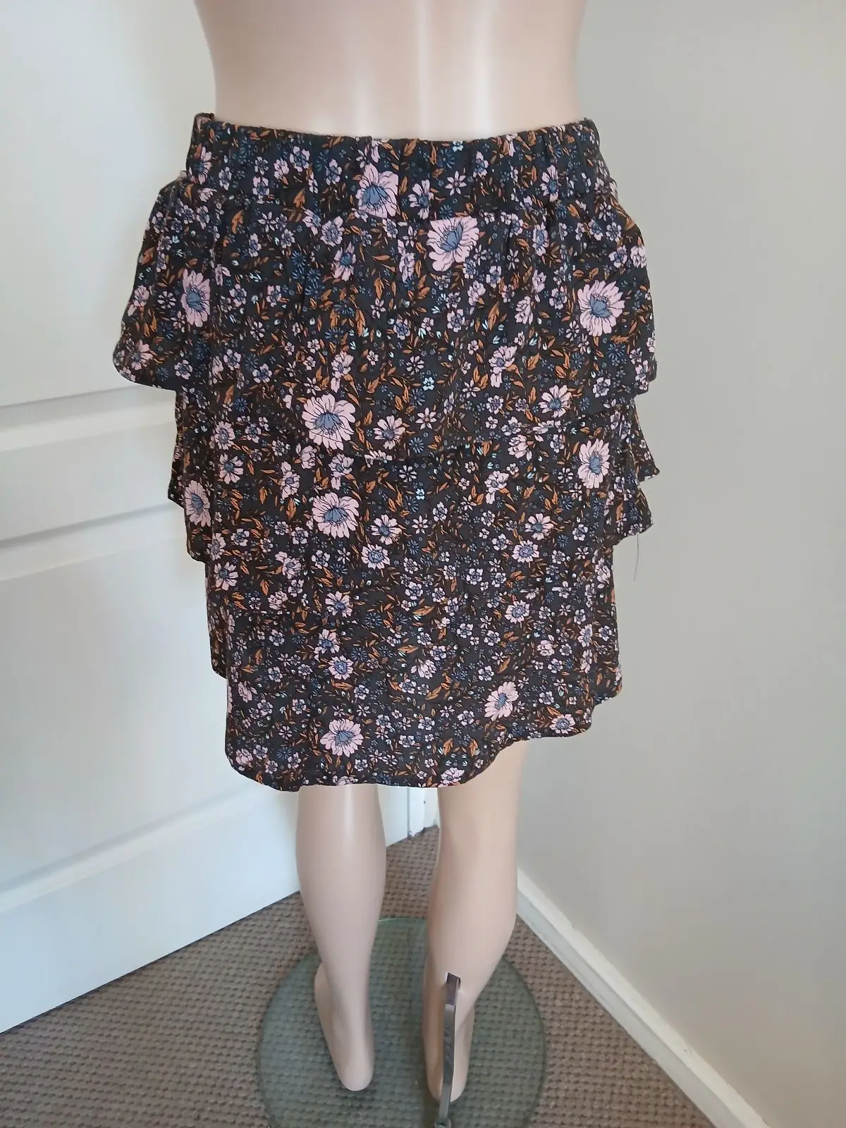 Cotton On Floral Tiered Mini Skirt