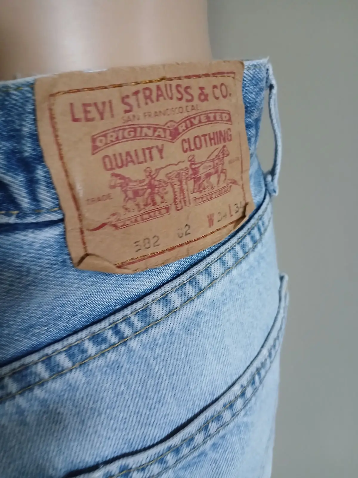 Levi's Light Wash High Waisted Jeans