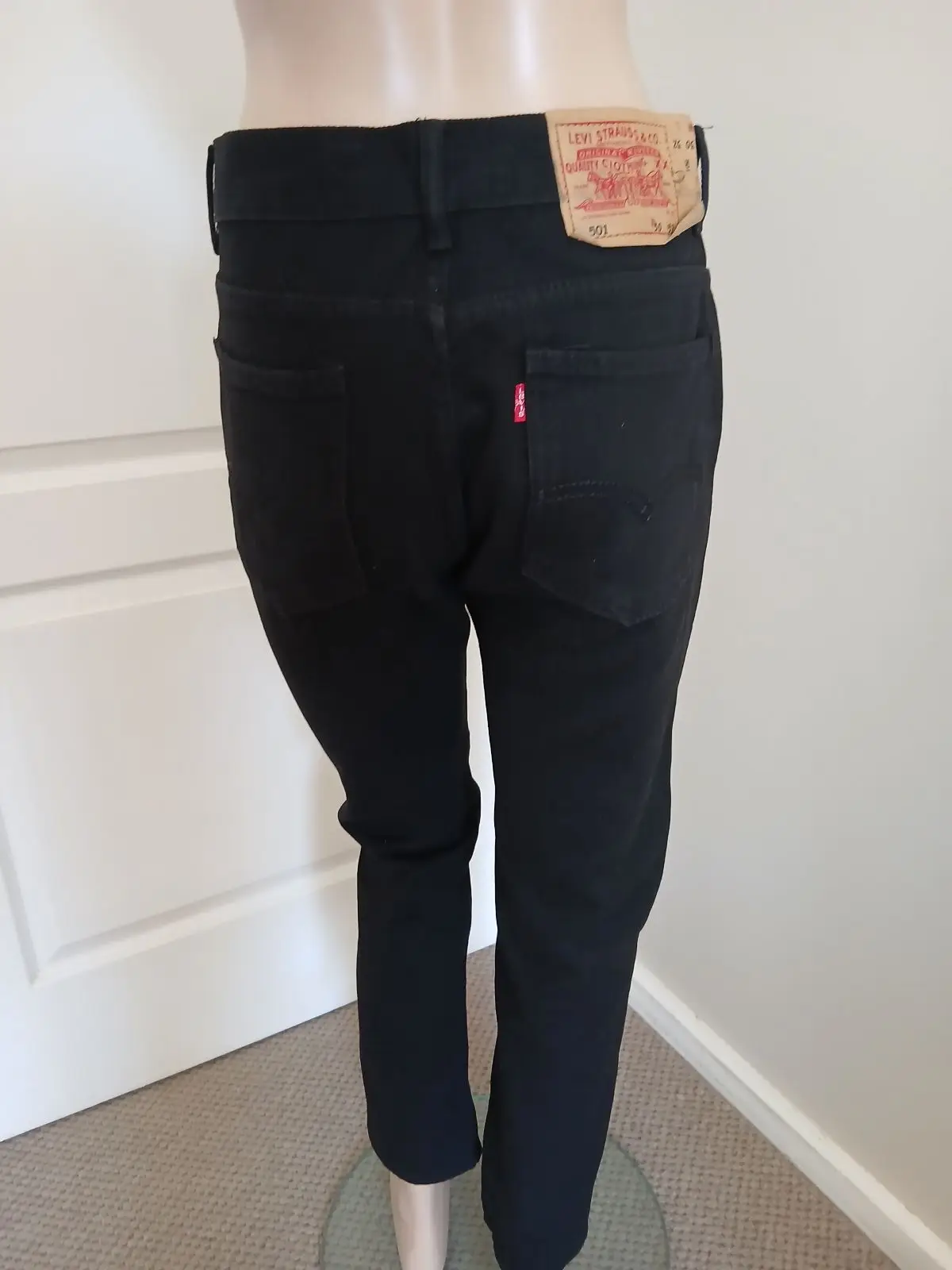 Levi's Black Straight Leg Jeans