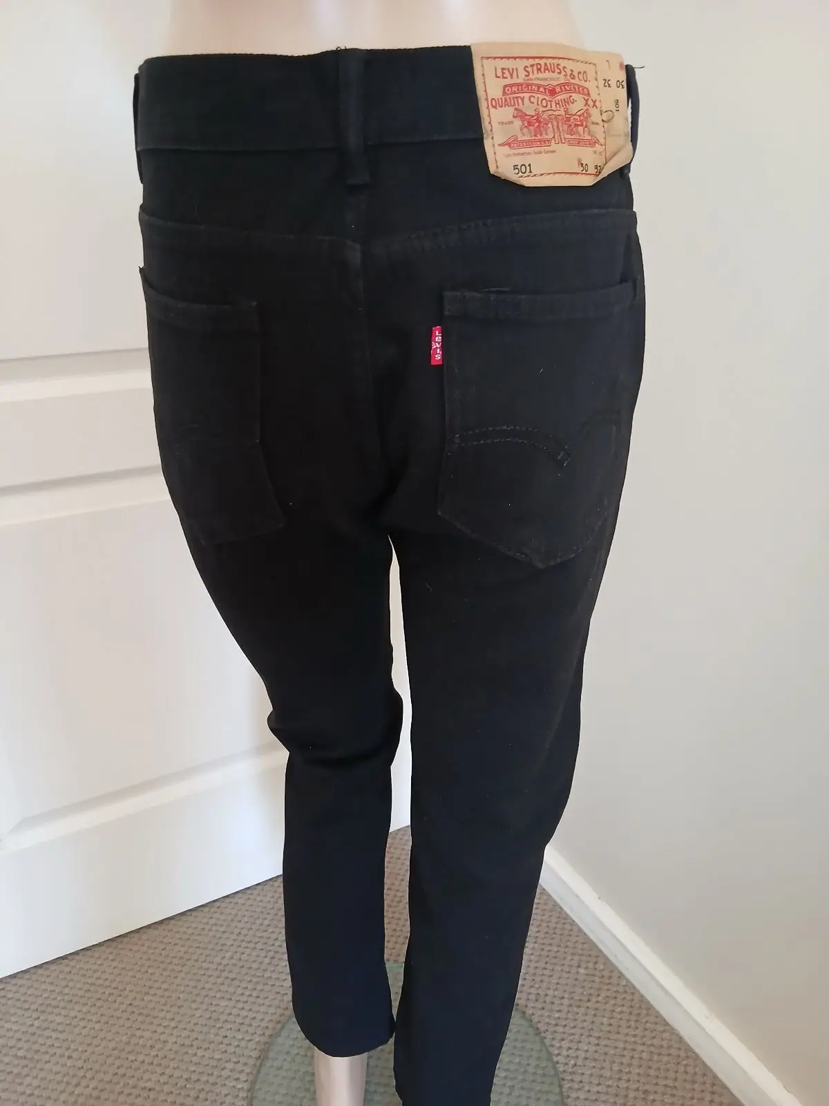 Levi's Black Straight Leg Jeans