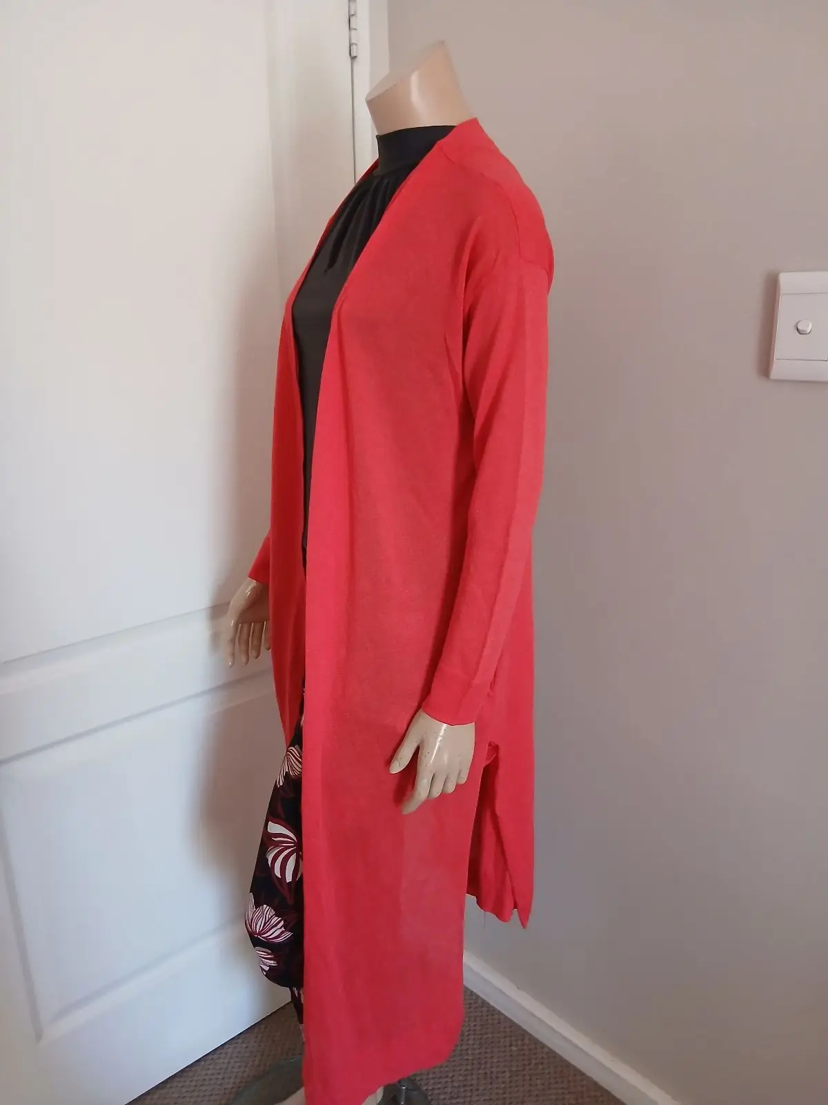 Michael Kors Longline Coral Cardigan