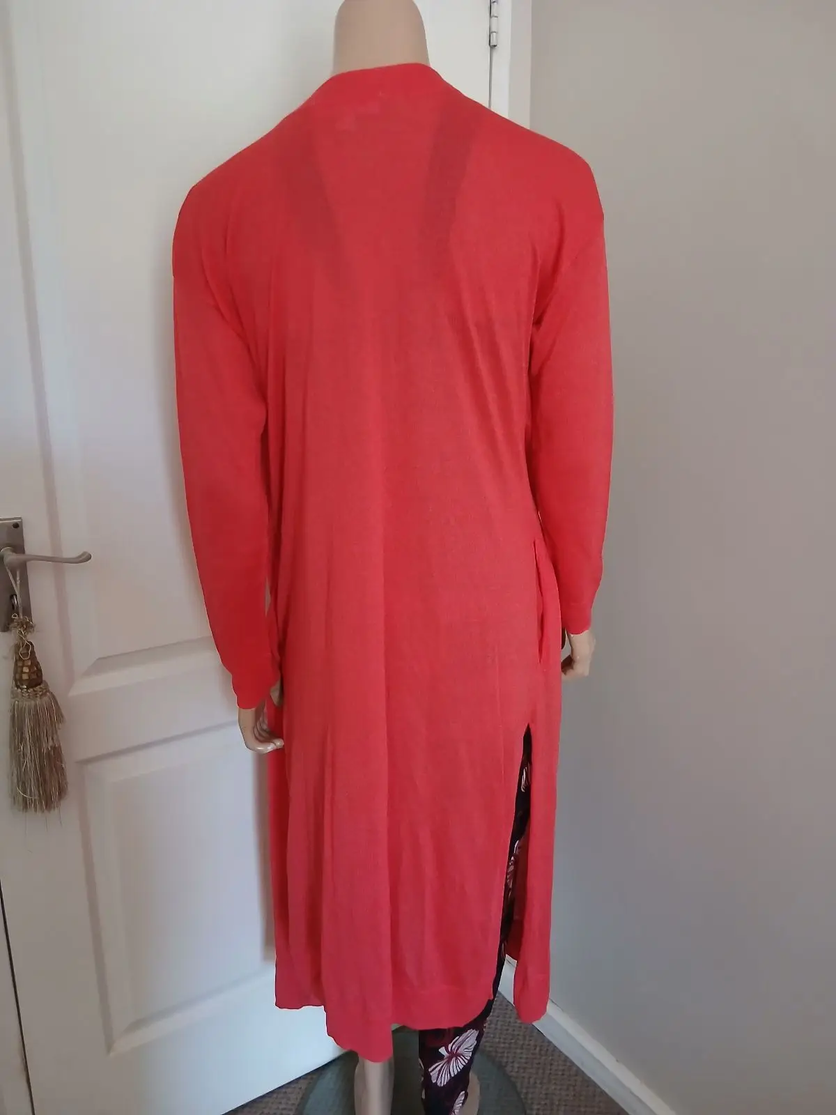 Michael Kors Longline Coral Cardigan