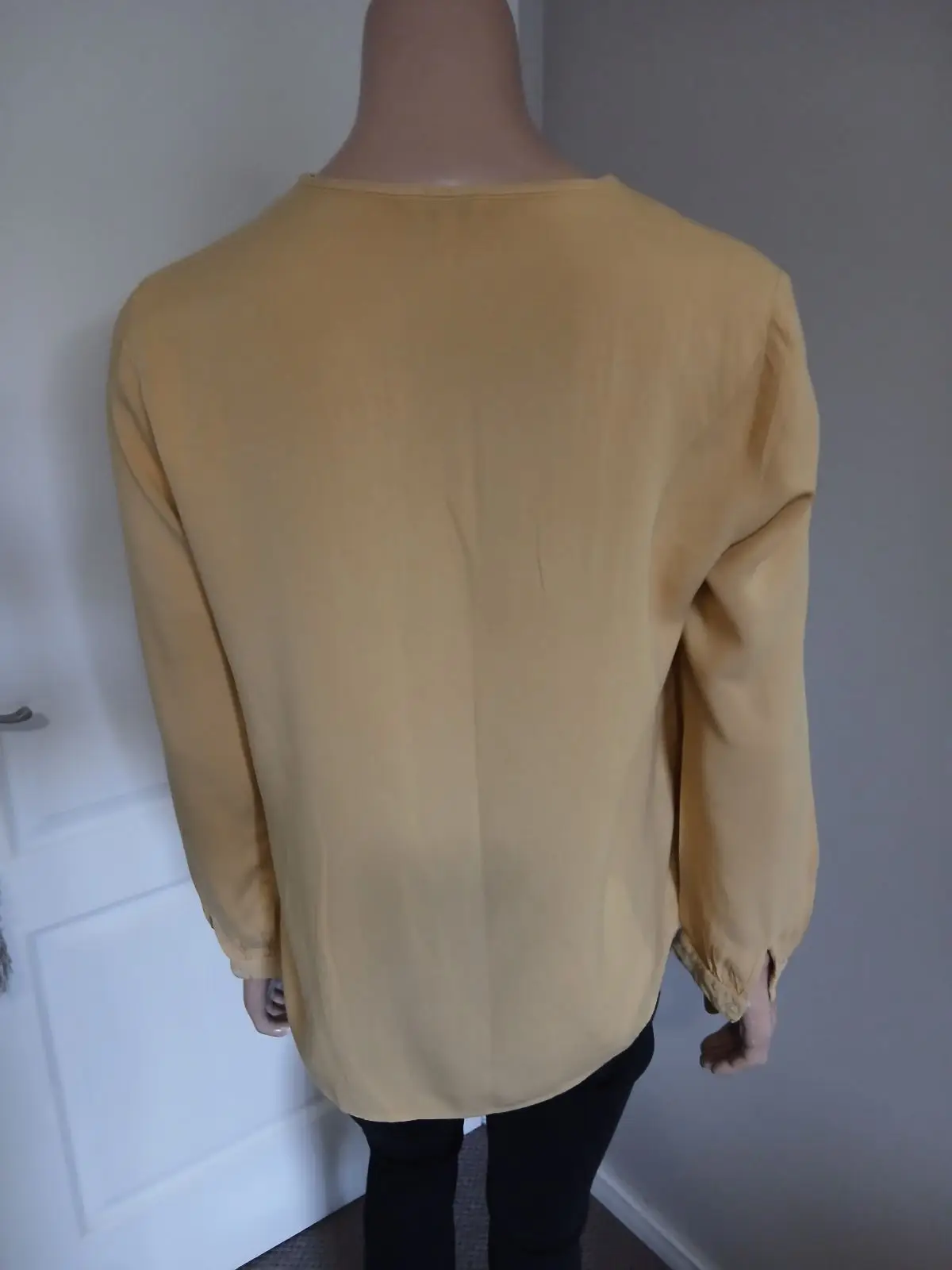 Poetry Yellow V-Neck Long Sleeve Blouse