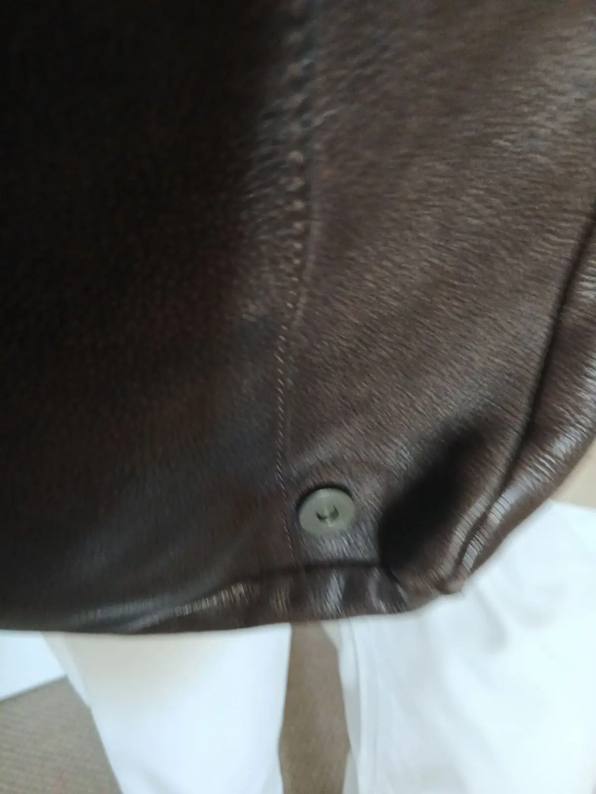 Old Khaki Brown Leather Messenger Bag
