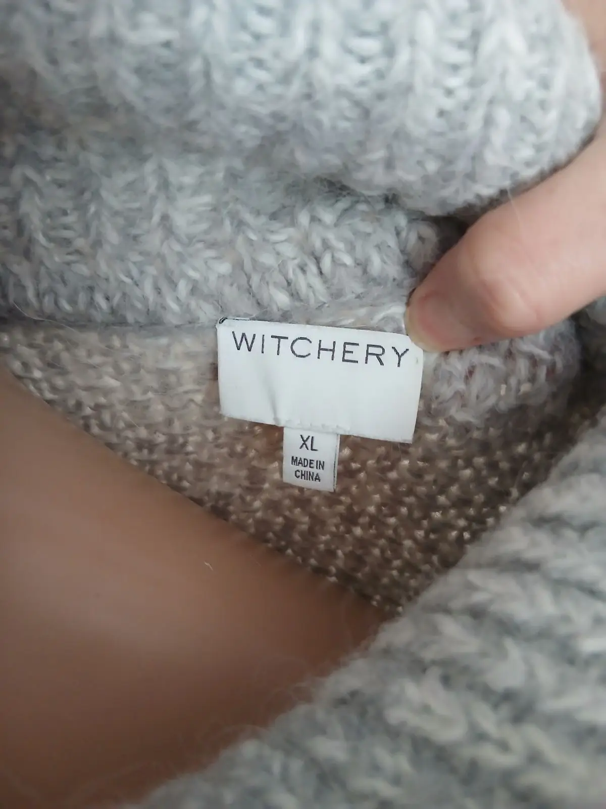 Witchery Sleeveless Cowl Neck Knit Top
