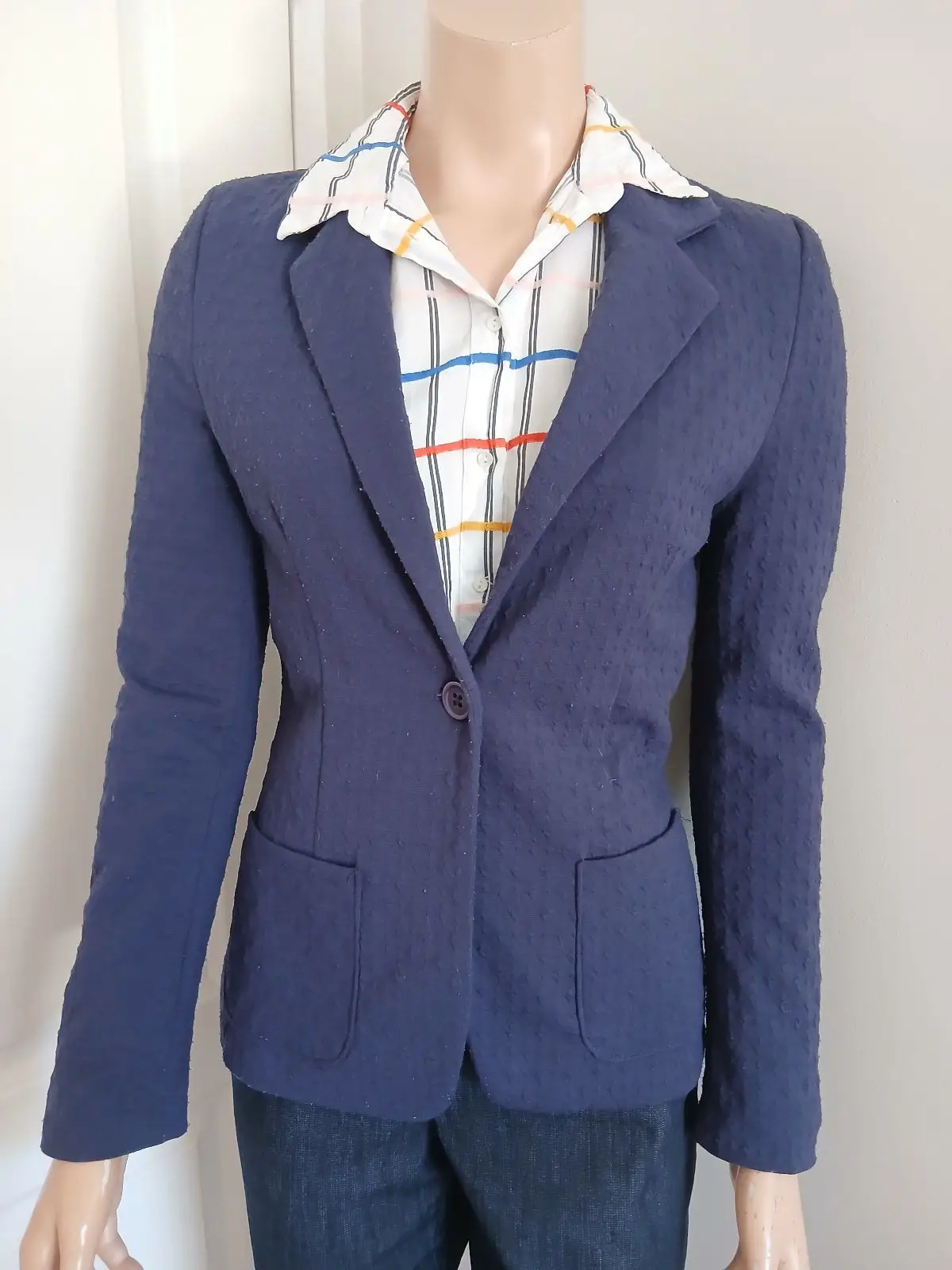 Cotton On Cotton On Navy Textured Blazer