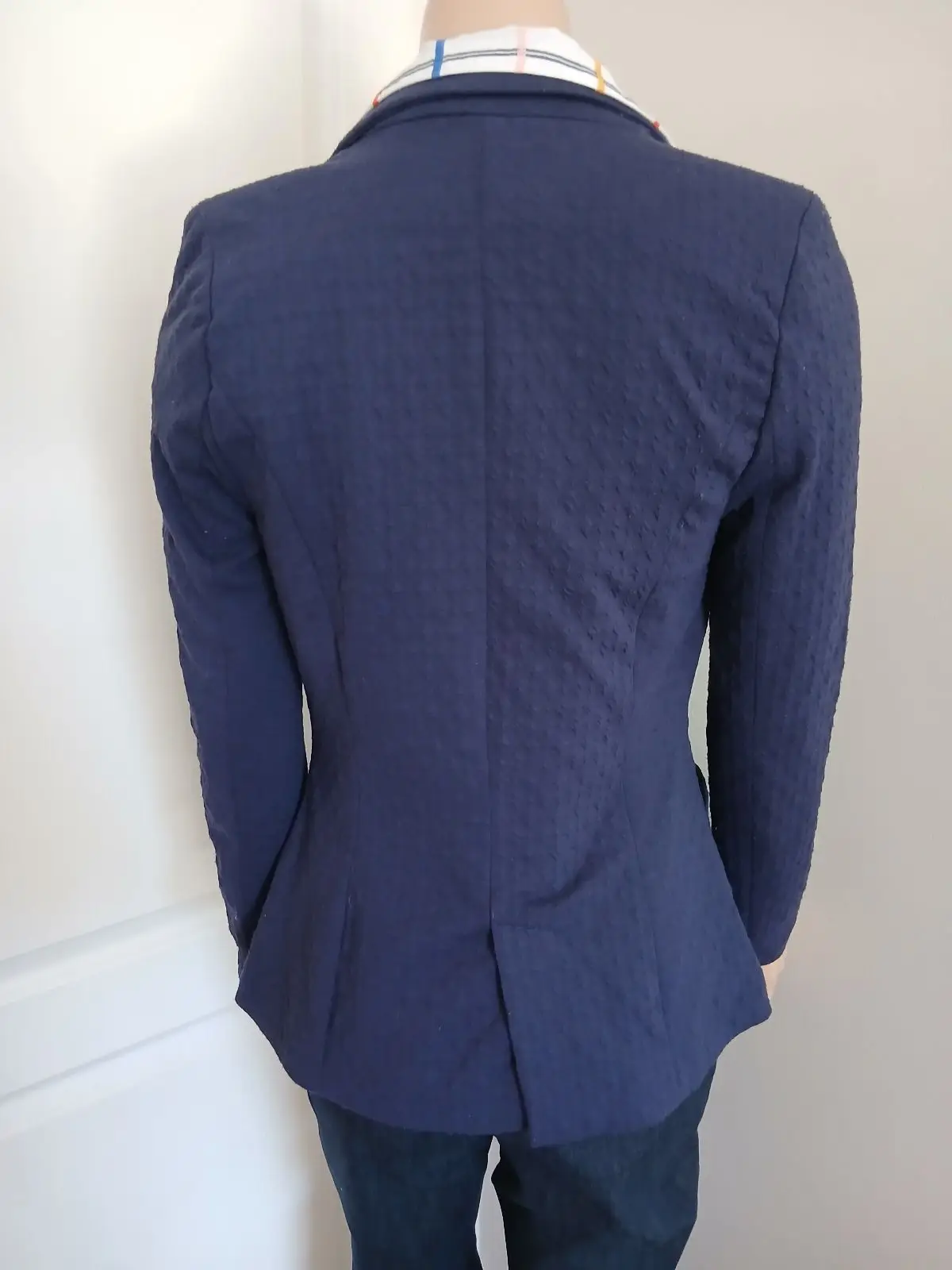 Cotton On Navy Textured Blazer