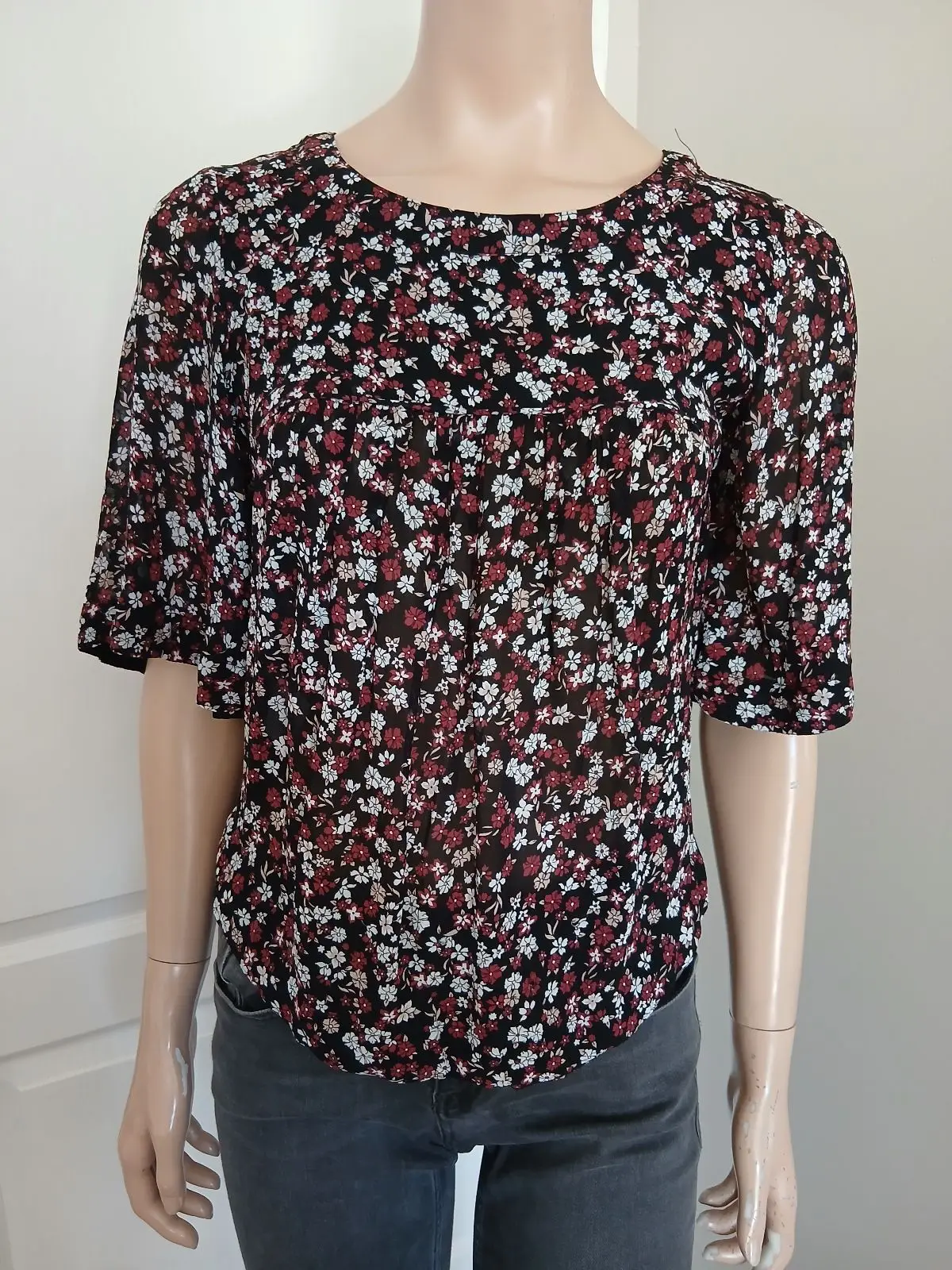 Country Road Country Road Floral Short Sleeve Blouse