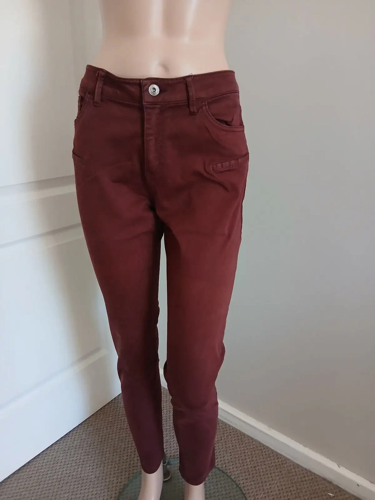 Country Road Country Road Burgundy Skinny Pants