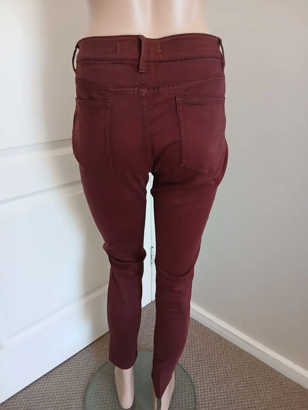 Country Road Burgundy Skinny Pants