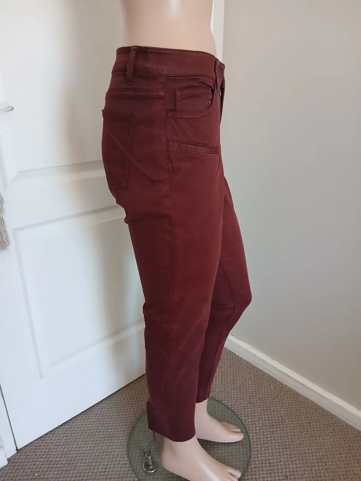 Country Road Burgundy Skinny Pants