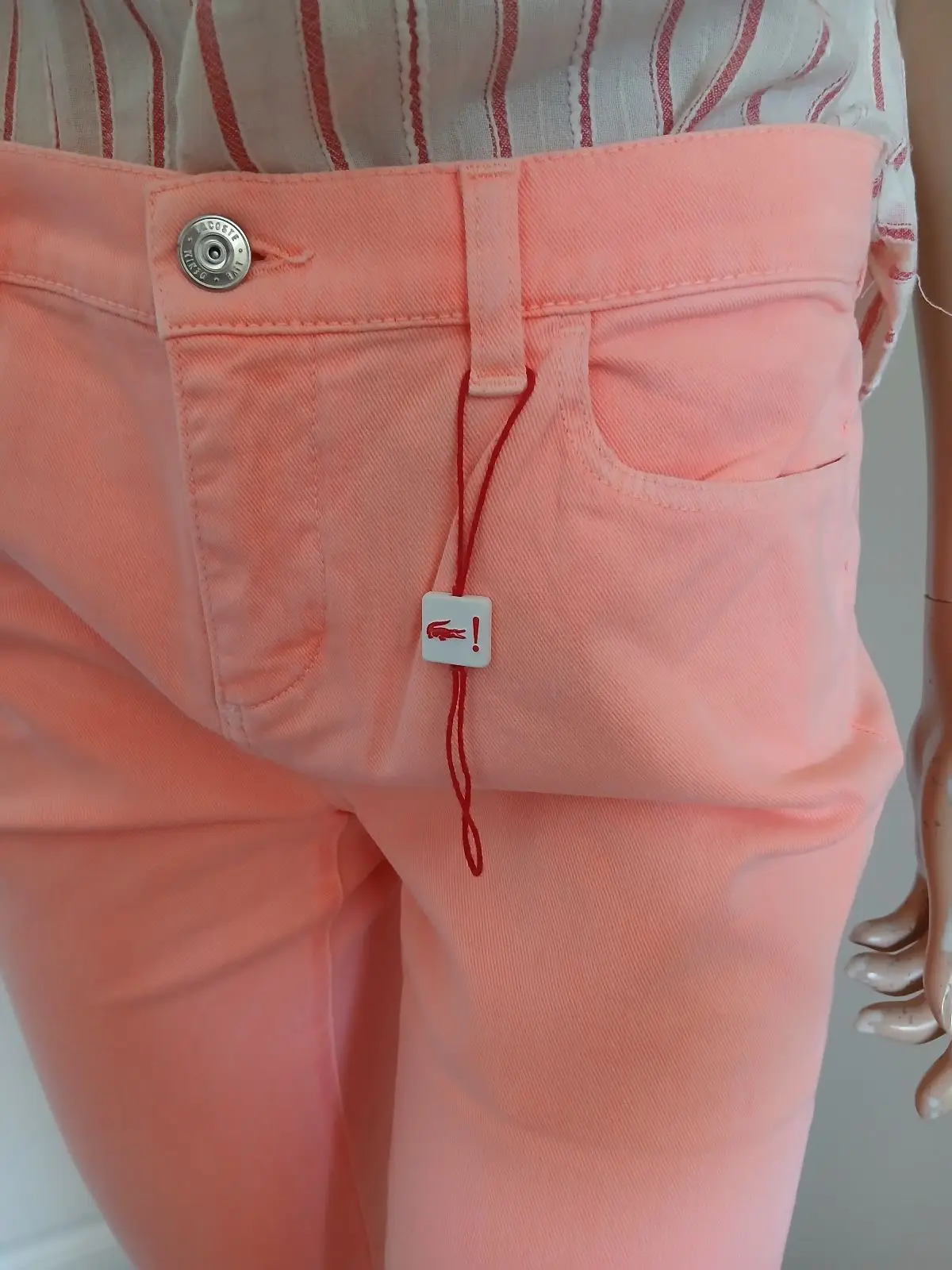 Lacoste Peach Skinny Jeans