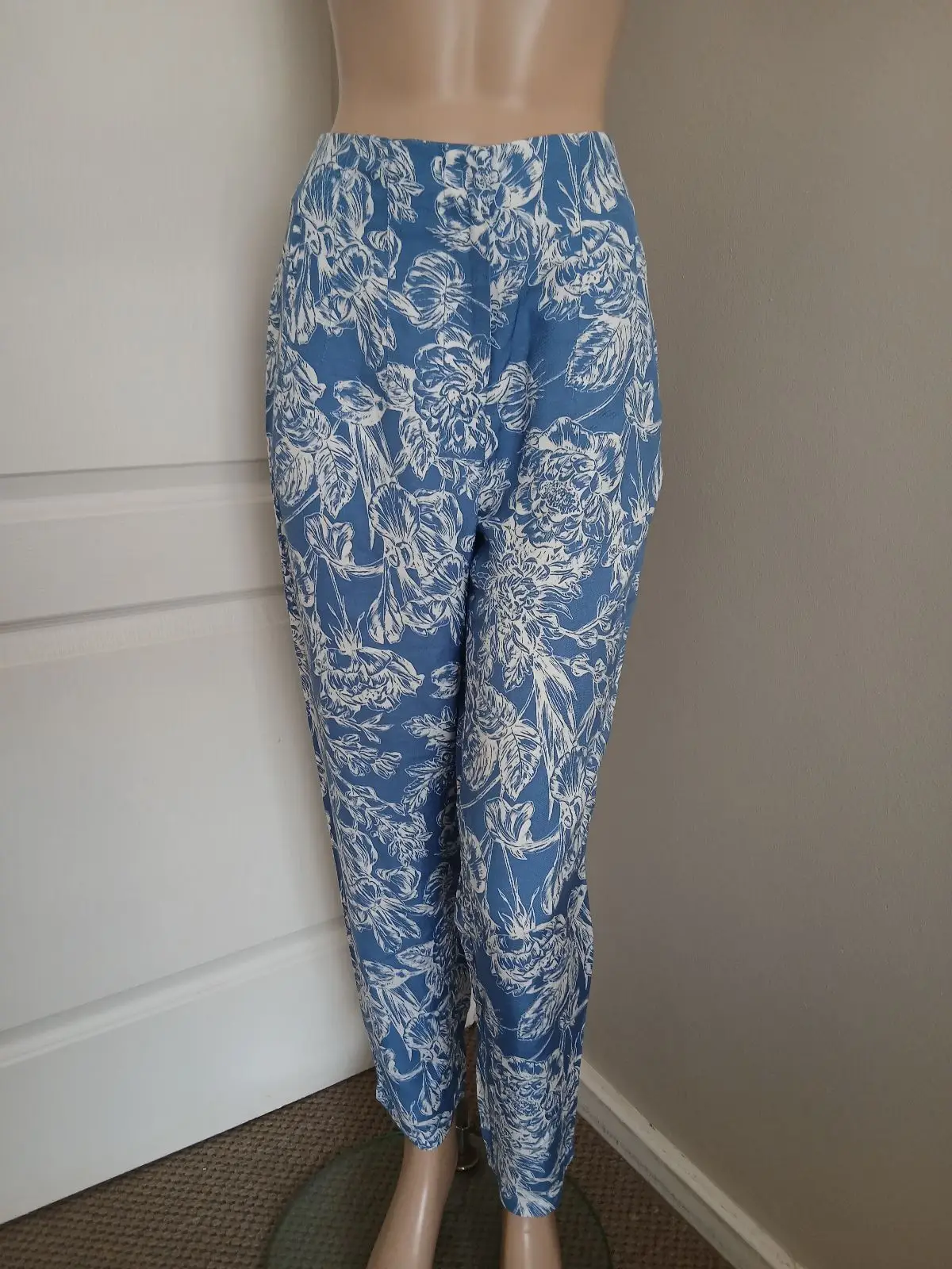 Poetry Poetry Blue and White Floral Trousers