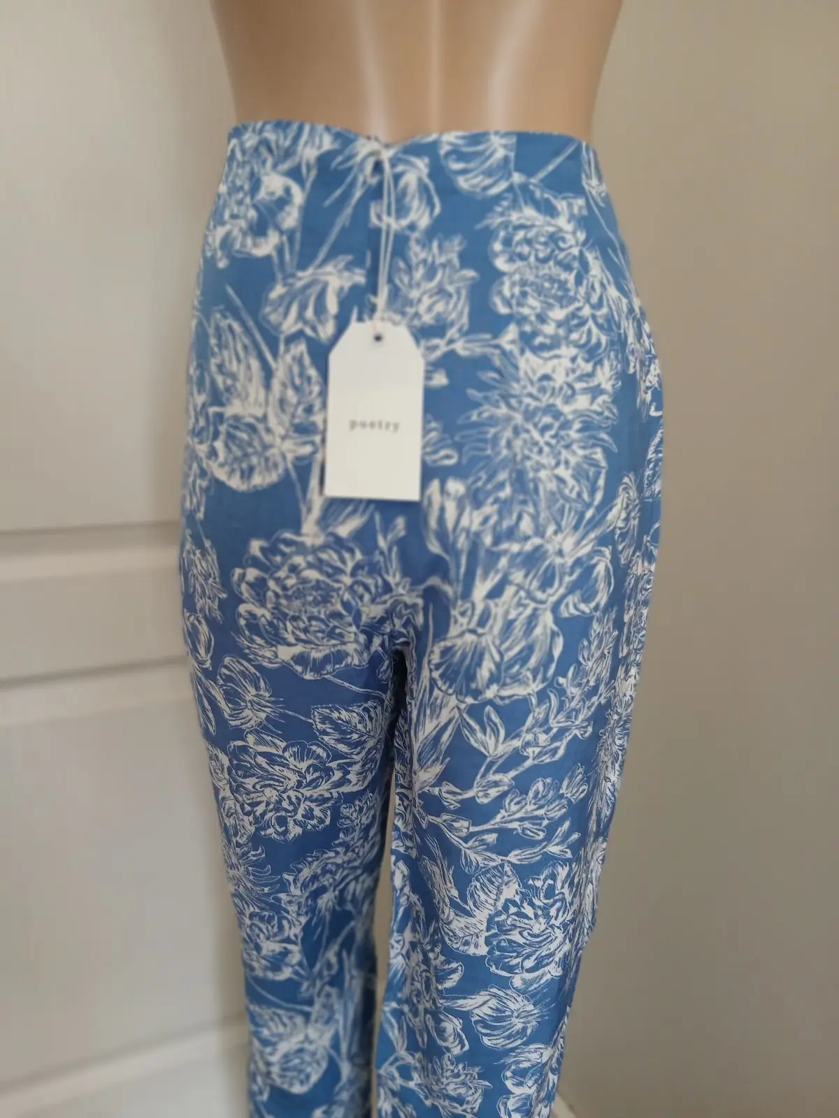 Poetry Blue and White Floral Trousers