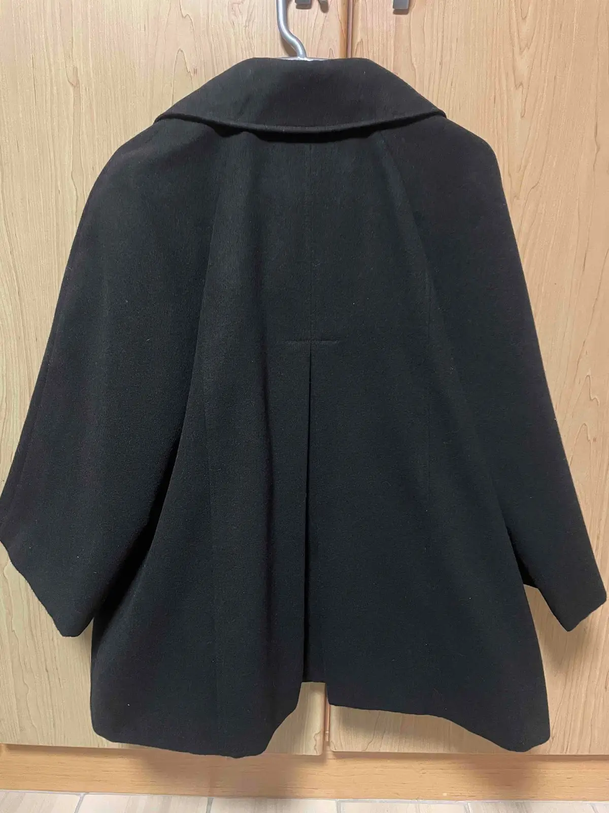 David Jones Black Double-Breasted Coat
