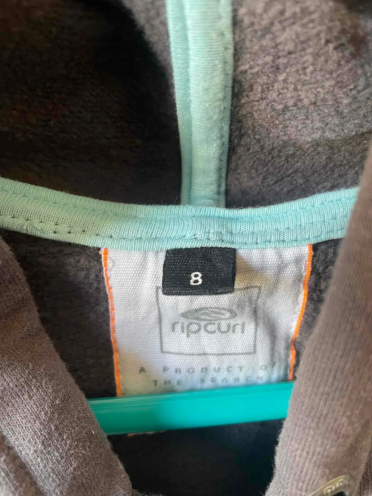 Rip Curl Graphic Print Hoodie Grey