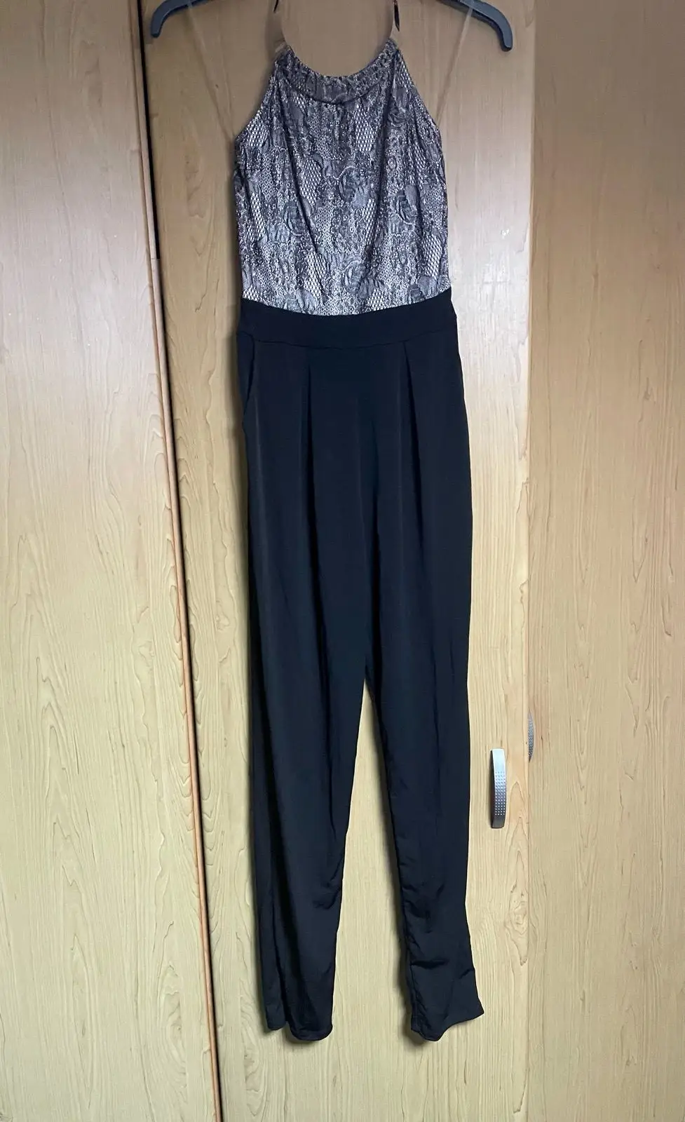 YDE YDE Lace Halterneck Jumpsuit