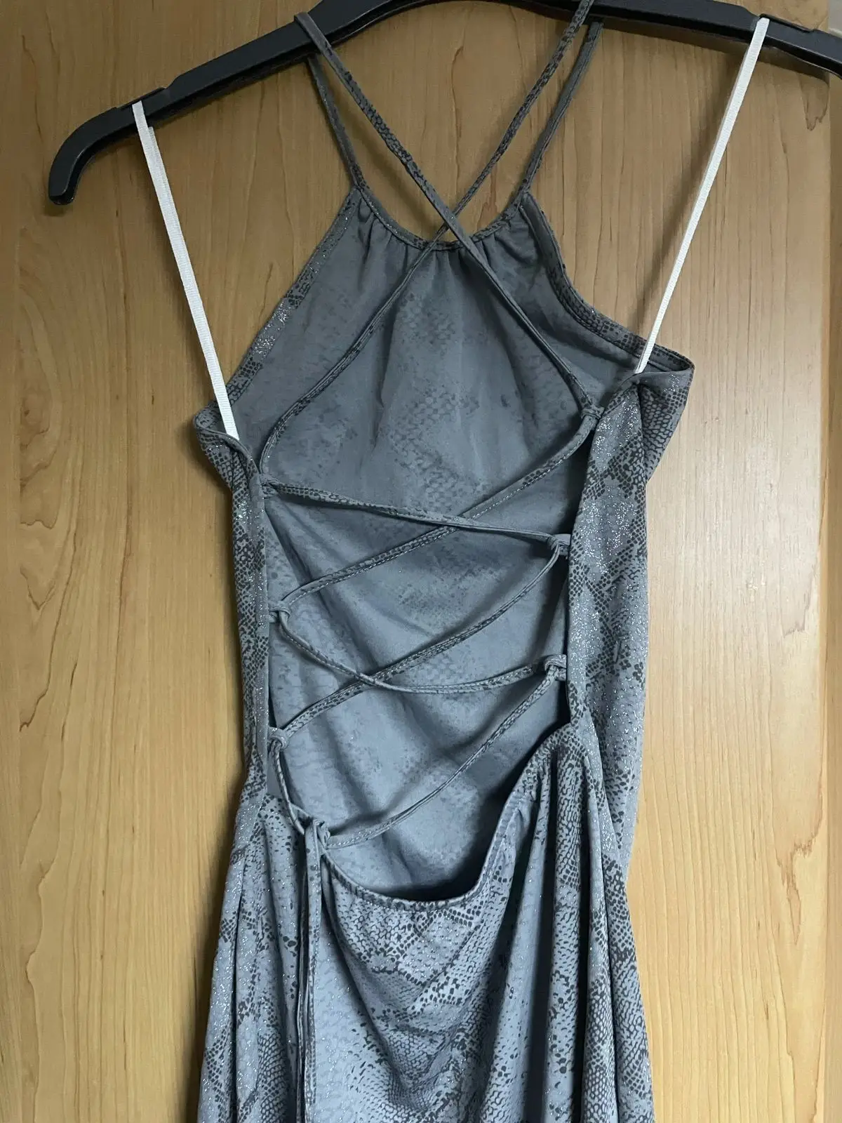 Foschini Grey Snakeskin Halter Neck Dress